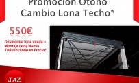 Promoción Otoño, Cambio Lona Techo Promoción Otoño, Cambio Lona Techo